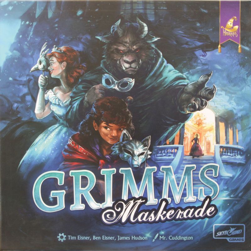 Grimms Maskerade Cover des Brettspiels 'Grimms Maskerade'